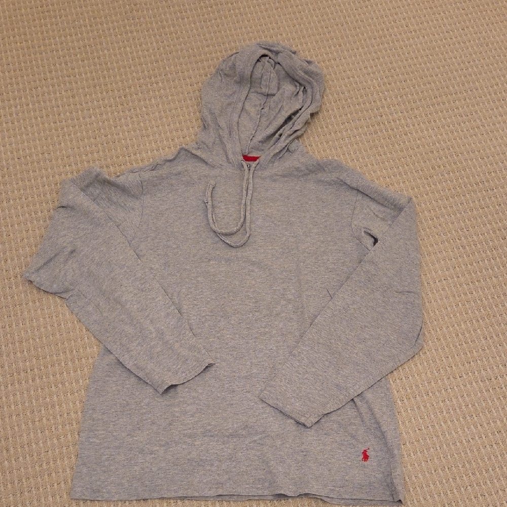 Polo by Ralph Lauren Gray Hoodie Shirt for Men